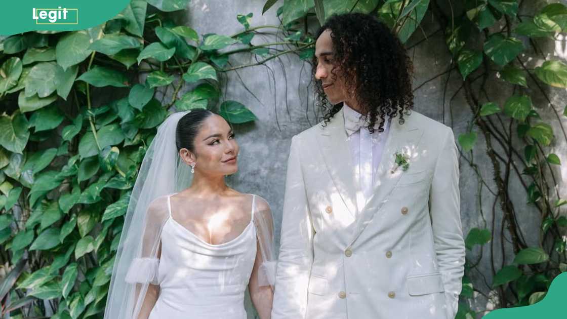 Cole Tucker and his wife on their wedding day