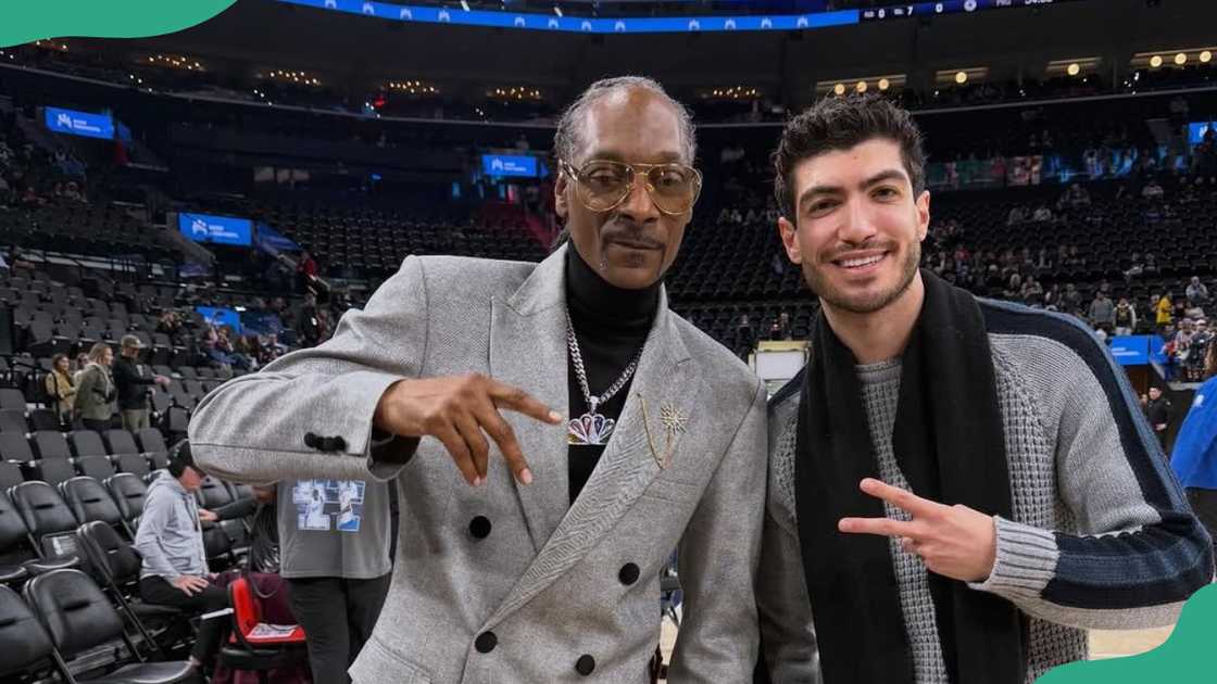 Charlie Georgiou attends a basketball game
