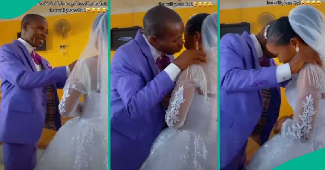 Jehovah's Witness groom refuses to kiss bride, pecks her instead