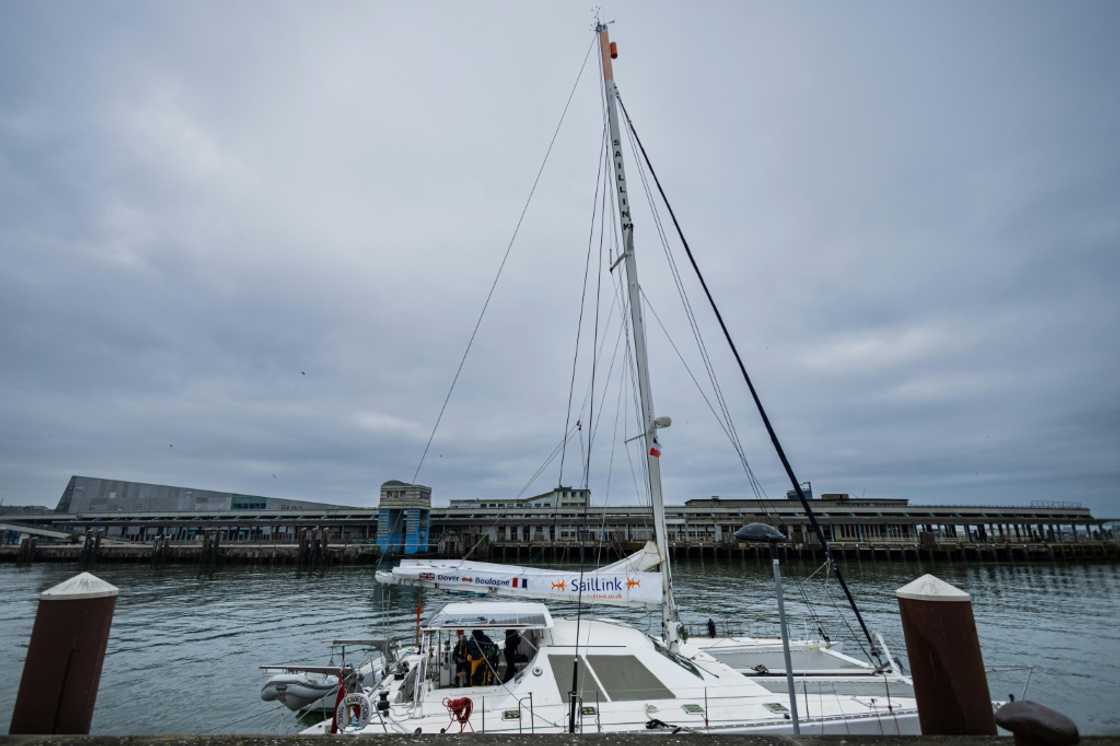 SailLink's catamaran is 17 metres (56 feet) long and can carry up to 12 passengers SailLink's catamaran is 17 metres (56 feet) long and can carry up to 12 passengers