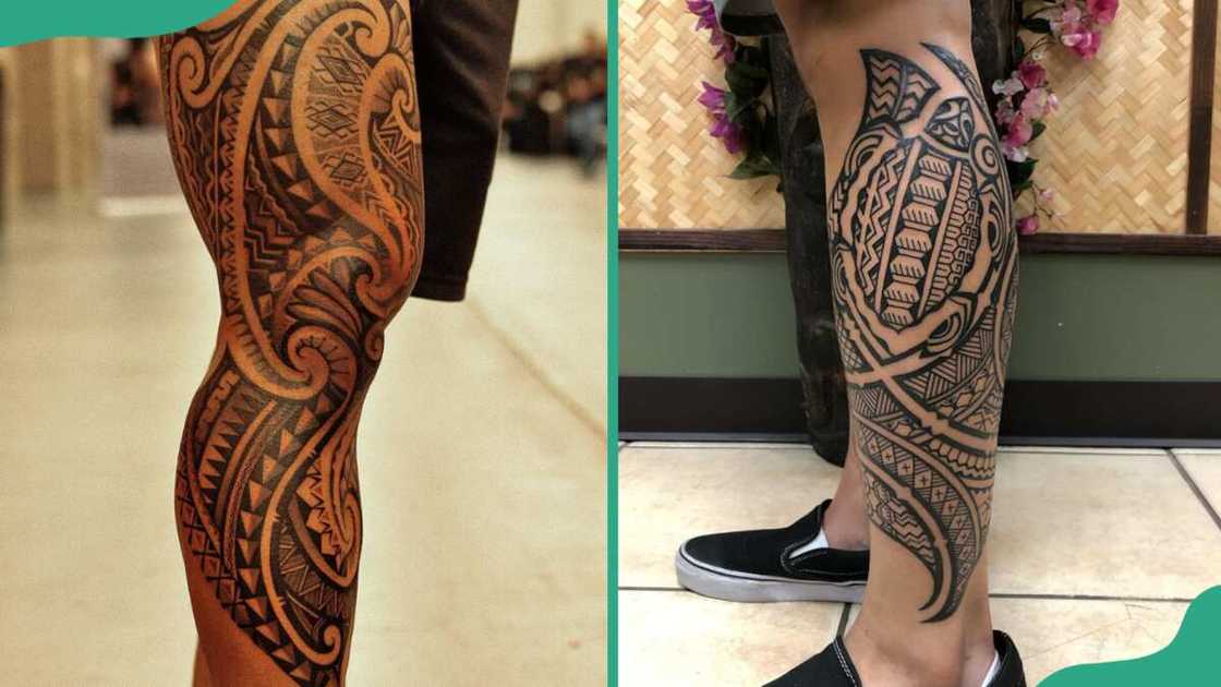 Tribal pattern tattoos