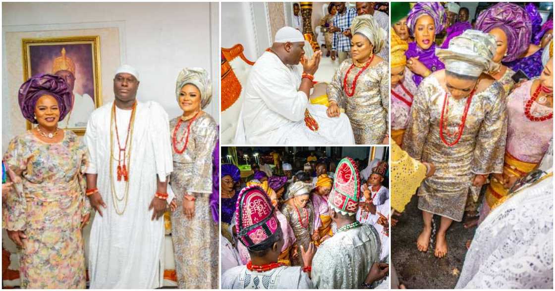 Photos from Ooni of Ife's wedding to new Kogi bride.