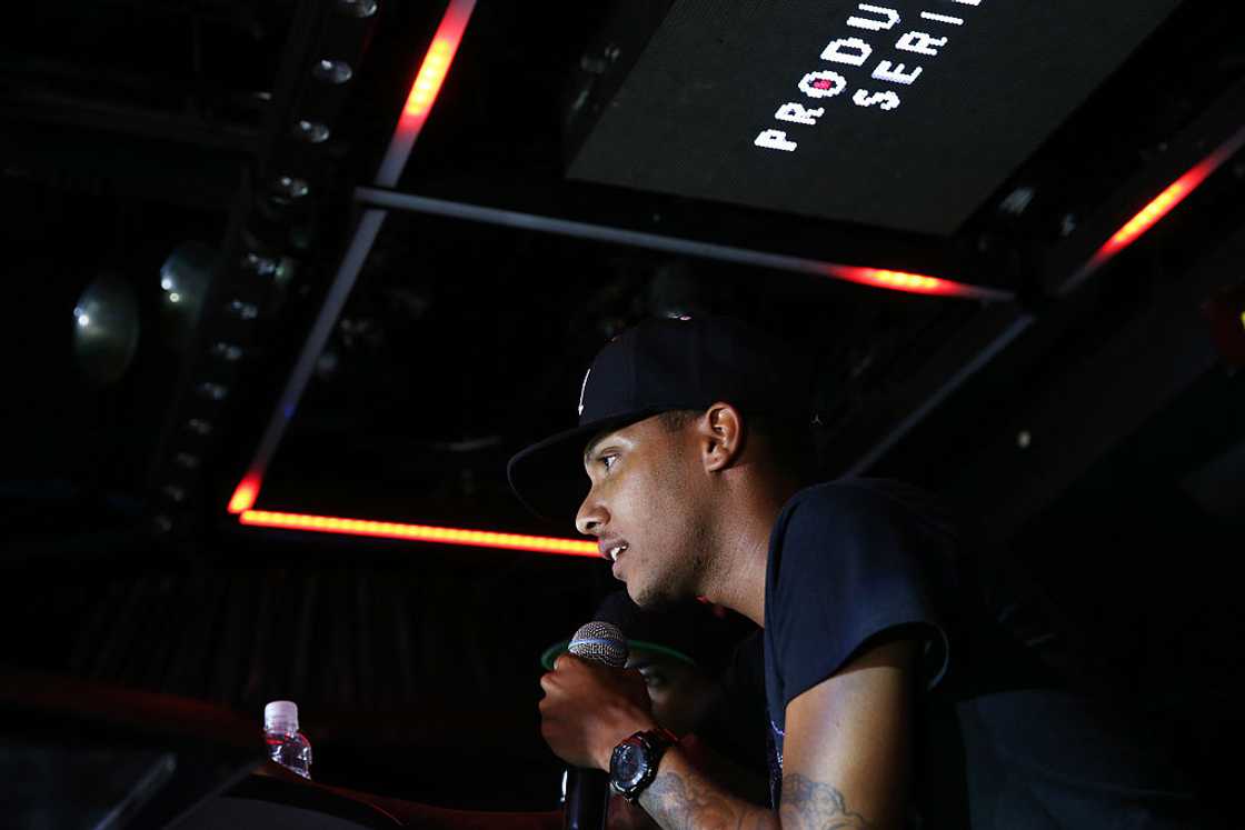 Jahlil Beats speaks onstage during the Producers Series With Jahlil Beats at Lavo