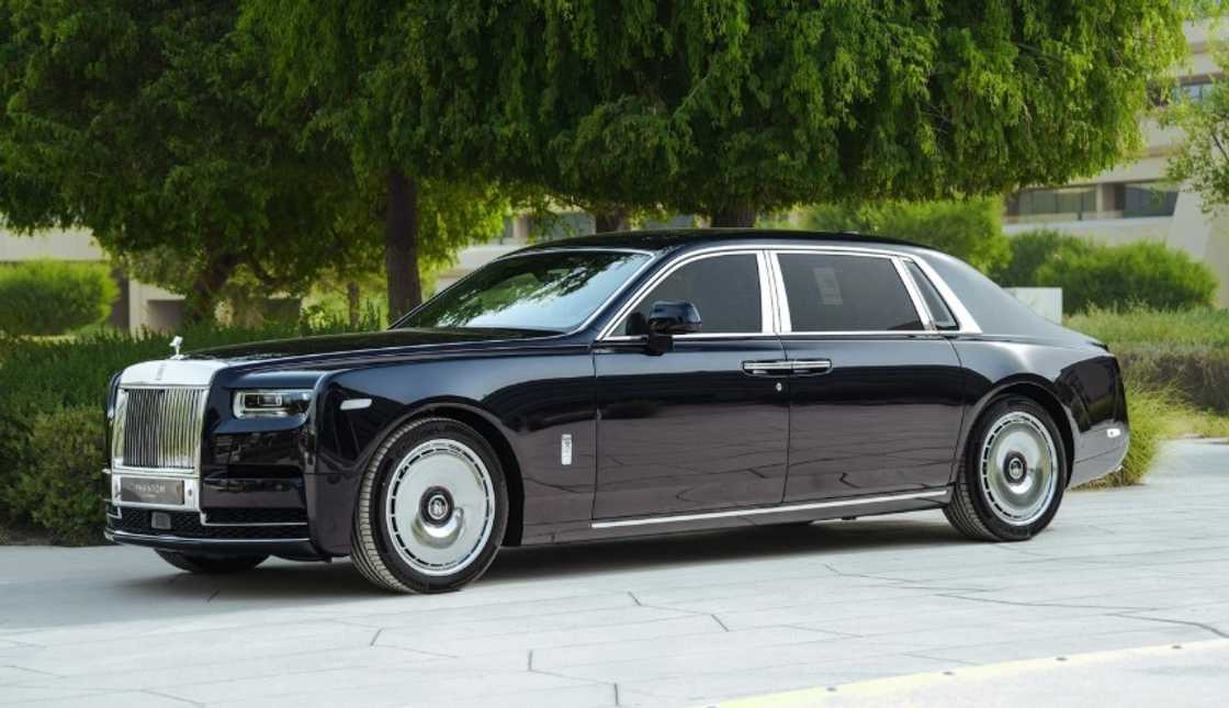 A photo of a black Rolls-Royce Phantom Extended Wheelbase A photo of a black Rolls-Royce Phantom Extended Wheelbase