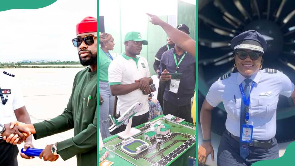 Students and instructors of various aviation schools in Nigeria