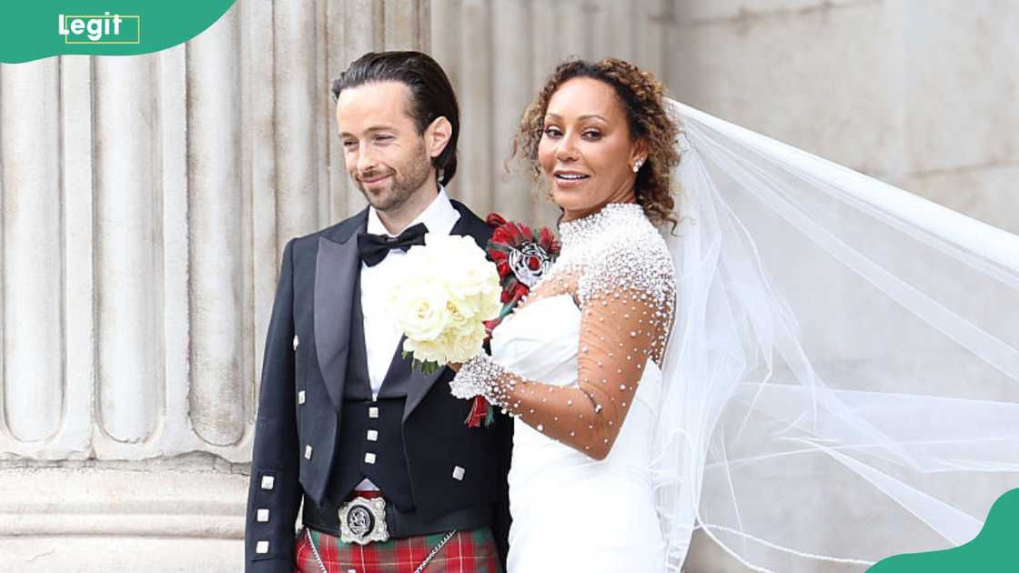 Mel B and Rory McPhee at St Paul's Cathedral, London. Mel B and Rory McPhee at St Paul's Cathedral, London.