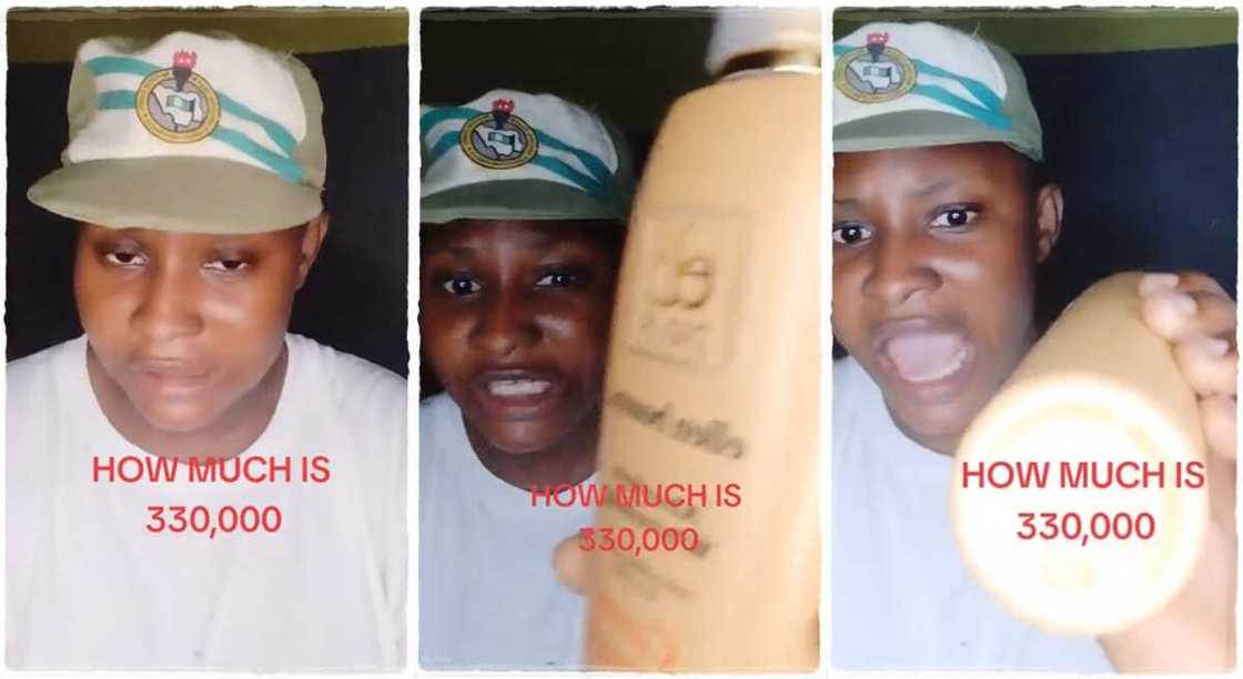 Photos of Debby Aloma who said she got N330k from NYSC. Photos of Debby Aloma who said she got N330k from NYSC.