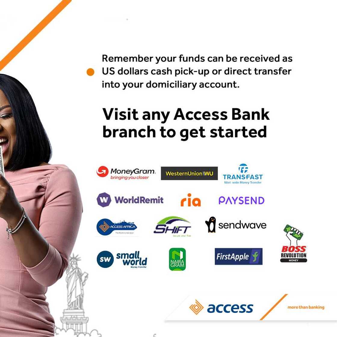 Diaspora remittances: Access Bank to pay customers N5 for every $1 received Diaspora remittances: Access Bank to pay customers N5 for every $1 received