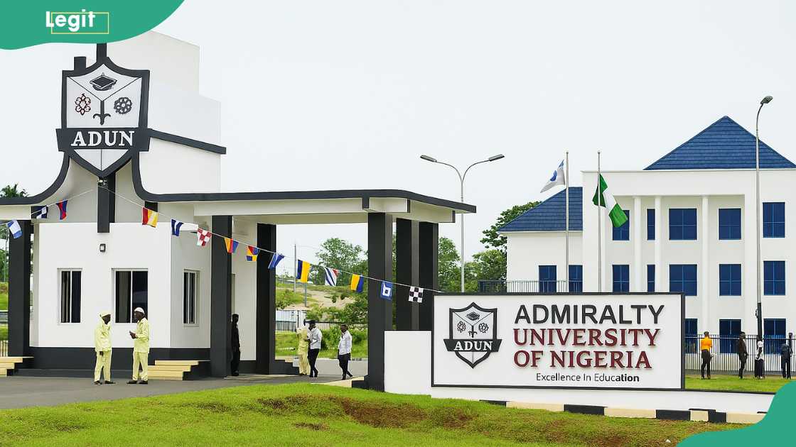 Admiralty University entrance gate Admiralty University entrance gate