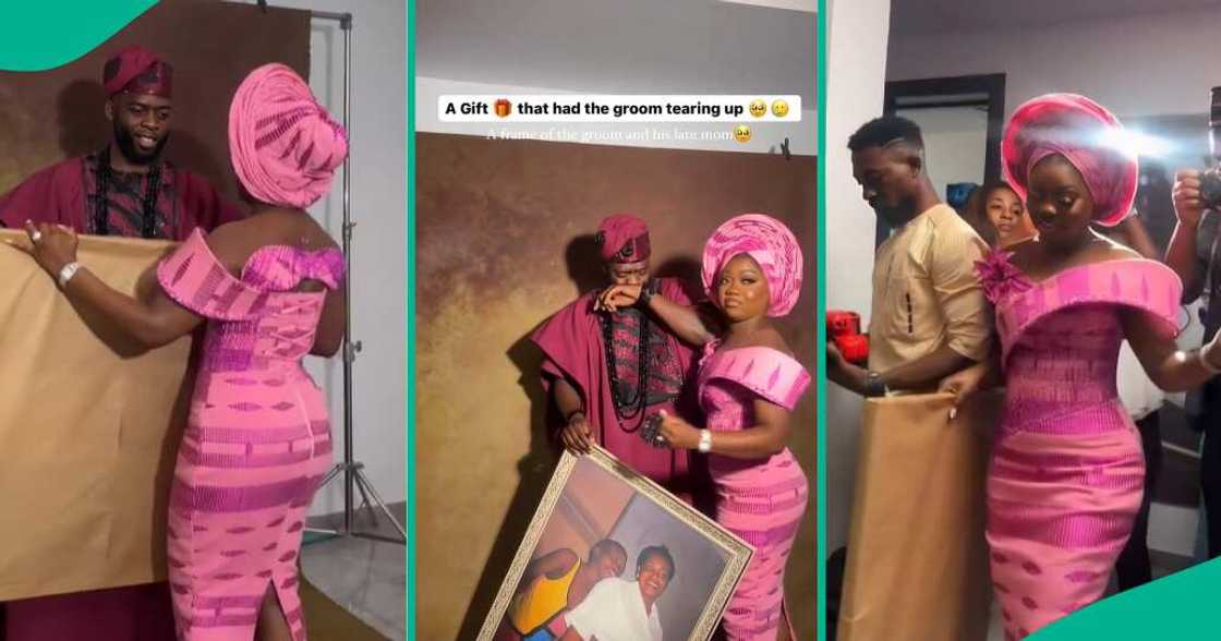 Nigerian lady gets husband a photo that reminds him of his late mother