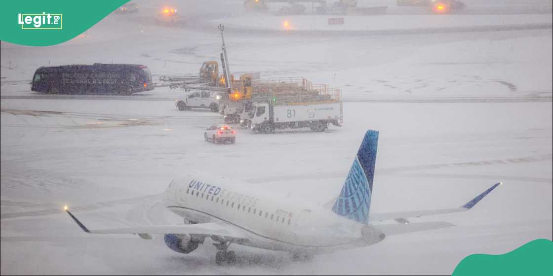 Snow and low visibility surrounded the runway where the Bombardier Challenger 650 crashed during takeoff. Snow and low visibility surrounded the runway where the Bombardier Challenger 650 crashed during takeoff.