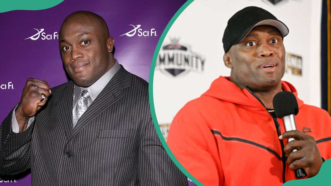Bobby Lashley at the STK in New York City, New York (L). Bobby Lashley in Inglewood on 29 March 2023 (R). Bobby Lashley at the STK in New York City, New York (L). Bobby Lashley in Inglewood on 29 March 2023 (R).
