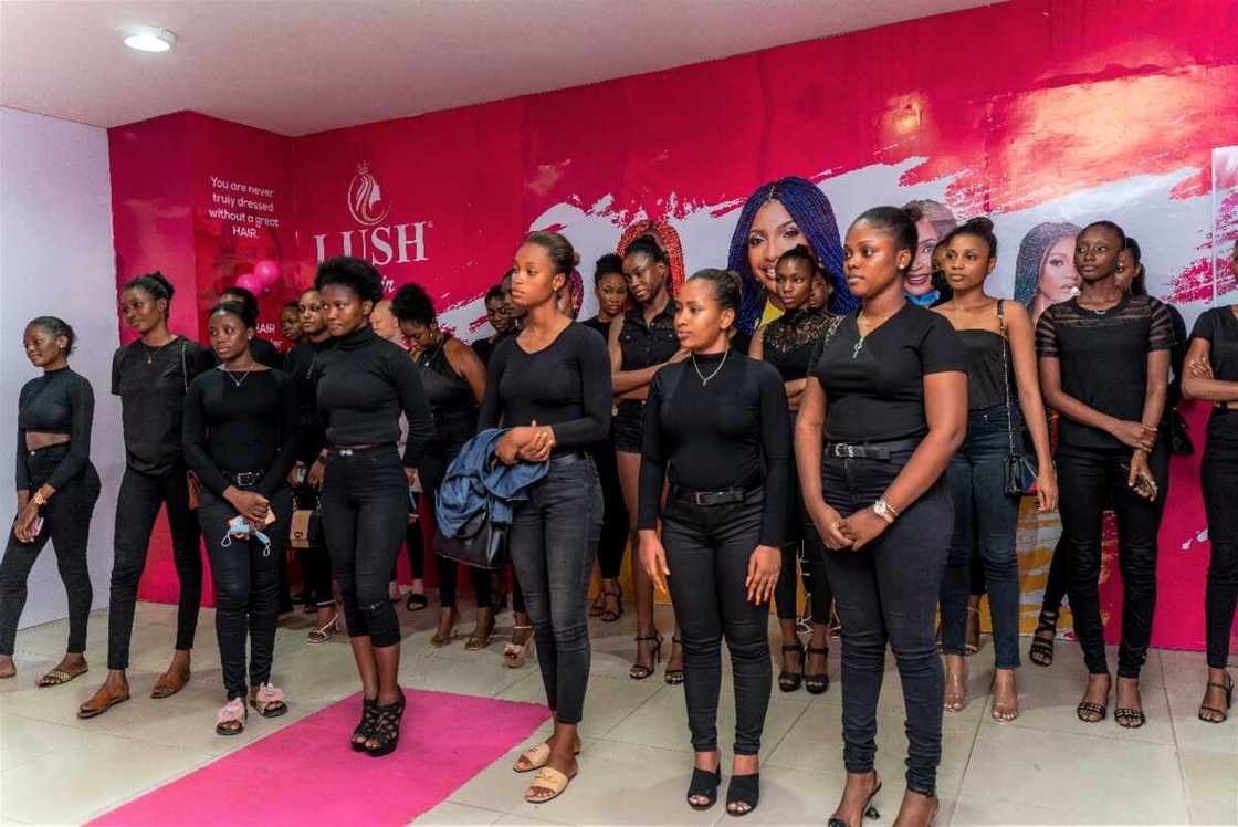 17 Ladies Get Potential Modelling Offer at the Lush Hair Pink Belle Auditions 17 Ladies Get Potential Modelling Offer at the Lush Hair Pink Belle Auditions