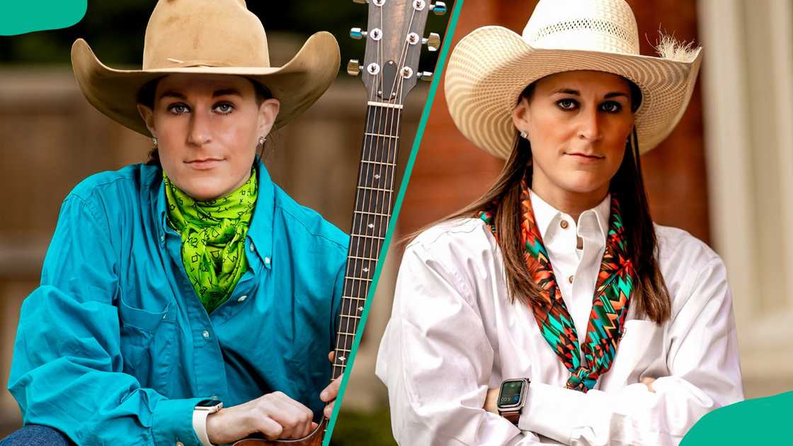 Kristen Tuff Scott wearing cowboy hats Kristen Tuff Scott wearing cowboy hats