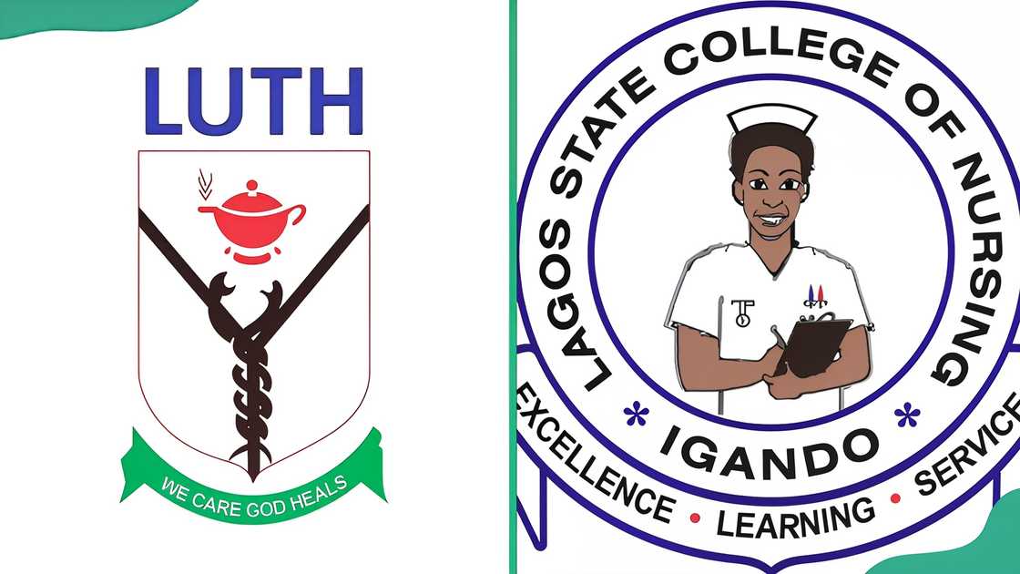 School of Nursing LUTH (L) and Lagos State College of Nursing (LASCON), Igando (R) logos School of Nursing LUTH (L) and Lagos State College of Nursing (LASCON), Igando (R) logos