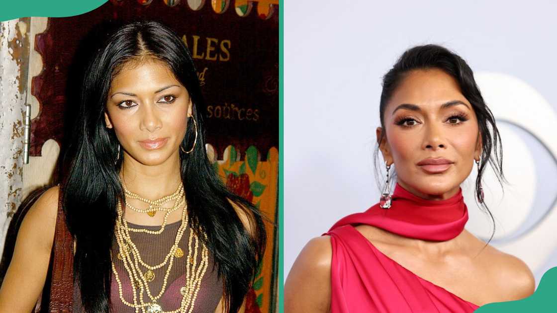 Nicole Scherzinger during James Blunt in Concert at the House of Blues (L). The singer poses in a red gown at David H. Koch Theater at Lincoln Center (R) Nicole Scherzinger during James Blunt in Concert at the House of Blues (L). The singer poses in a red gown at David H. Koch Theater at Lincoln Center (R)