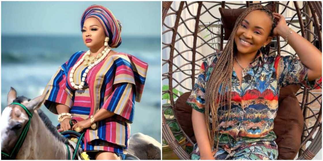 Nigerians gush over gorgeous photo of actress Mercy Aigbe on a horse as she calls herself a queen Nigerians gush over gorgeous photo of actress Mercy Aigbe on a horse as she calls herself a queen