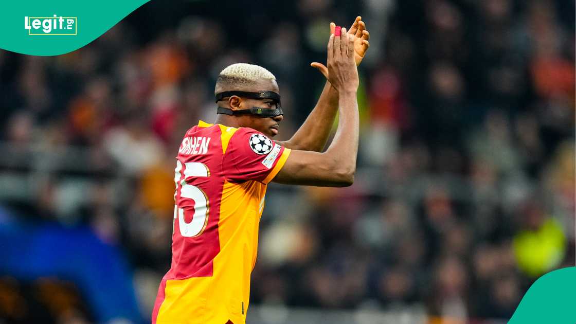 Victor Osimhen, Galatasaray, Liverpool, Istanbul, Turkiye, UEFA Champions League. Victor Osimhen, Galatasaray, Liverpool, Istanbul, Turkiye, UEFA Champions League.