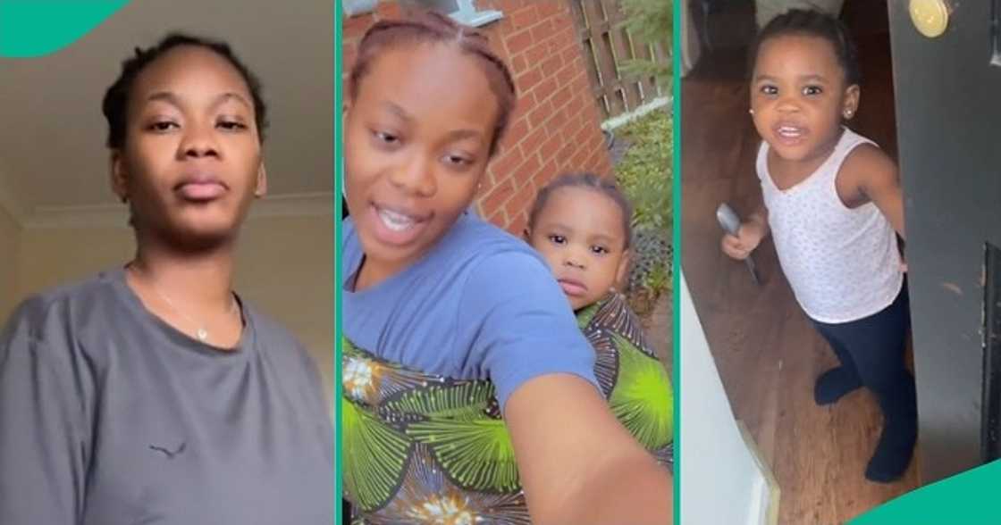 Little girl chases aunt away from house Little girl chases aunt away from house