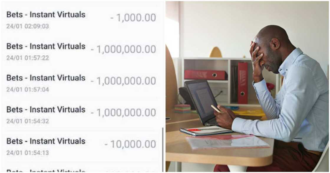 Reactions as Nigerian man loses mum's N8m to sports betting Reactions as Nigerian man loses mum's N8m to sports betting