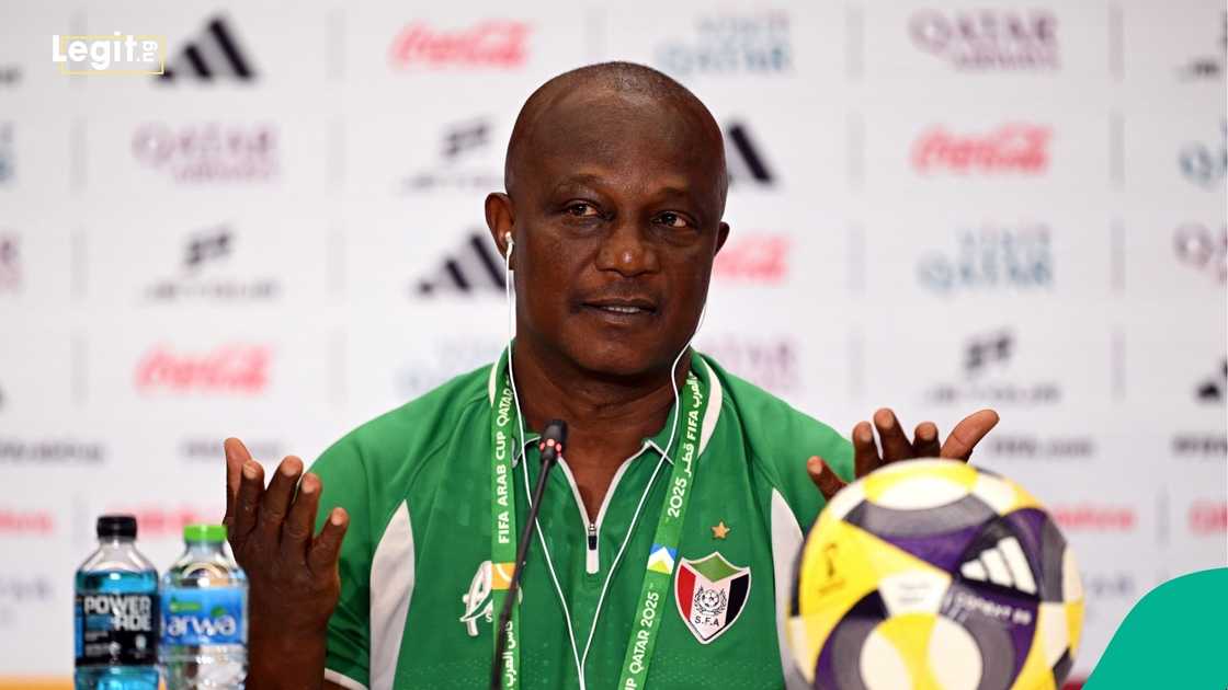 James Kwesi Appiah, 2025 FIFA Arab Cup, Sudan, Iraq, Doha, Qatar. James Kwesi Appiah, 2025 FIFA Arab Cup, Sudan, Iraq, Doha, Qatar.