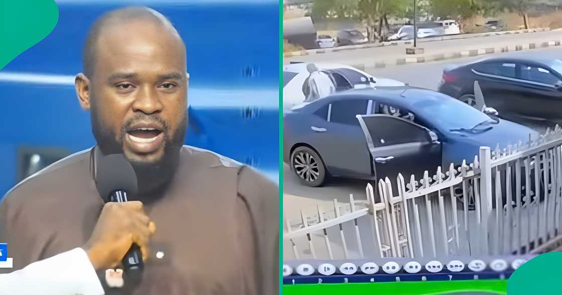 Nigerian man challenges armed robbers during an operation. Nigerian man challenges armed robbers during an operation.