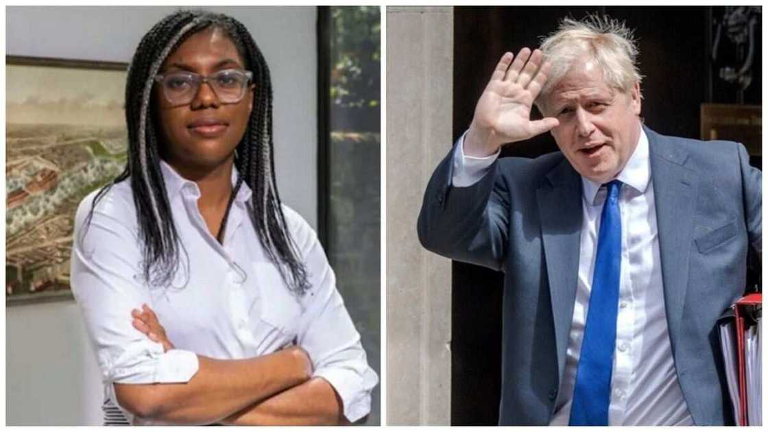 Kemi Badenoch, British Prime Minister, Boris Johnson, Conservative party, candidate Kemi Badenoch, British Prime Minister, Boris Johnson, Conservative party, candidate