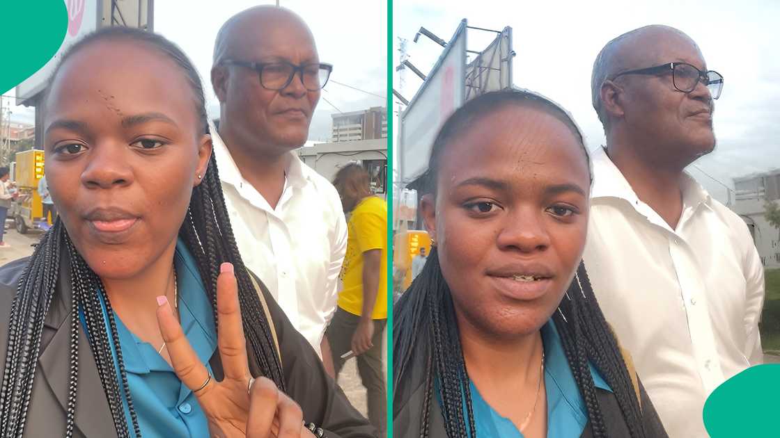 Dad accompanies daughter to her new job on first day, video generates buzz