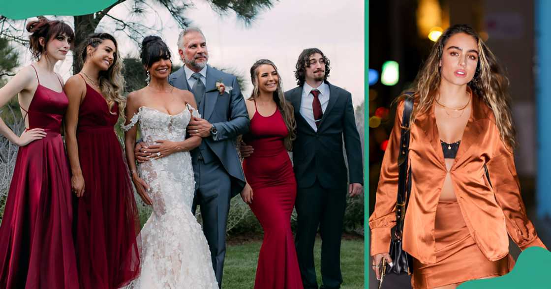 Sommer Ray poses with her parents and siblings (L). The social media influencer is pictured walking (R). Sommer Ray poses with her parents and siblings (L). The social media influencer is pictured walking (R).