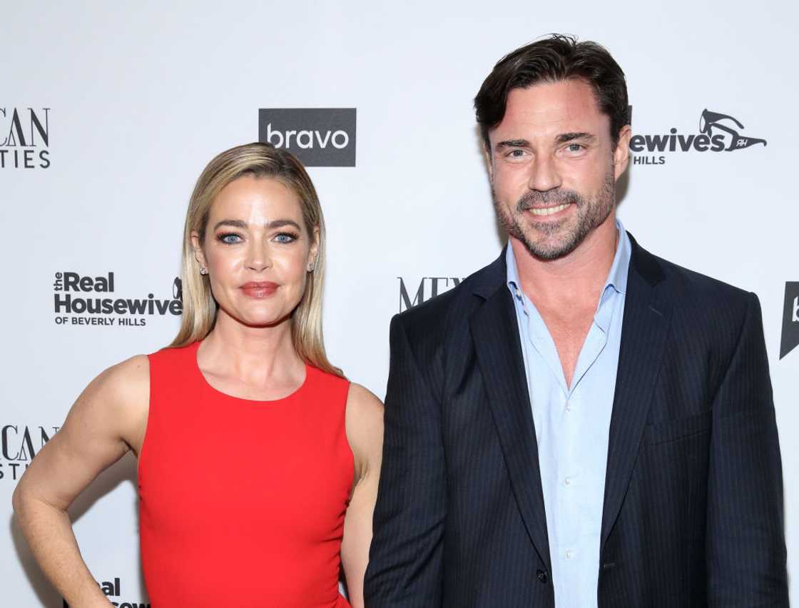 Denise Richards and Aaron Phypers in West Hollywood, California. Denise Richards and Aaron Phypers in West Hollywood, California.