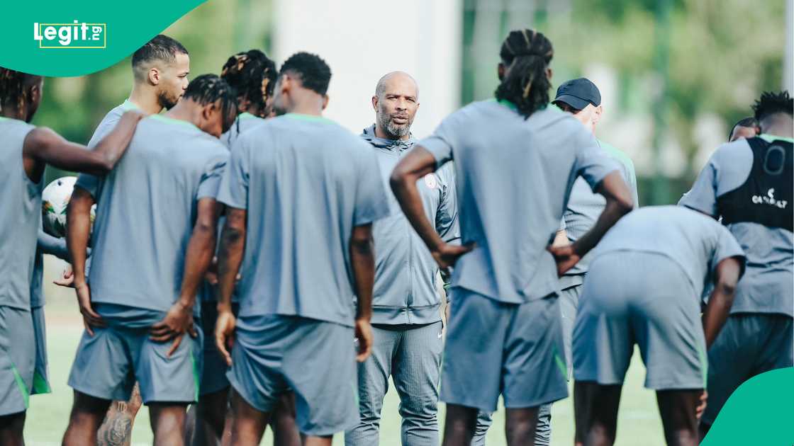 Coach, Eric Chelle, Super Eagles, players, Uyo, Akwa Ibom state, mistakes, World Cup, qualifiers. Coach, Eric Chelle, Super Eagles, players, Uyo, Akwa Ibom state, mistakes, World Cup, qualifiers.