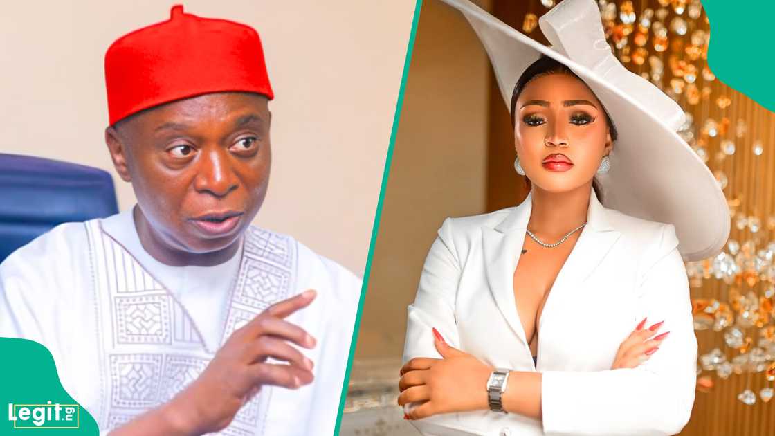 Senator Ned Nwoko released a statement allegedly written by his family's live-in nurse, Dora, detailing allegations about his estranged wife Regina Daniels' behaviour while the nurse cared for her at their home