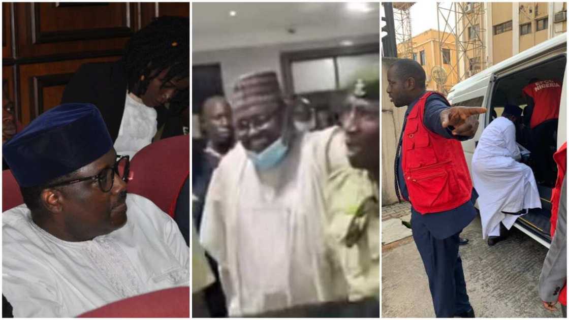 Abdulrasheed Maina Smiling after Court Sentenced Him to 8 Years in Prison Abdulrasheed Maina Smiling after Court Sentenced Him to 8 Years in Prison
