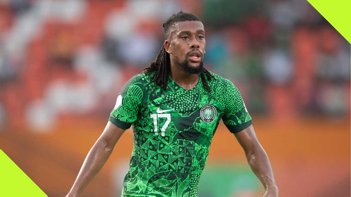 Alex Iwobi in action for the Super Eagles of Nigeria