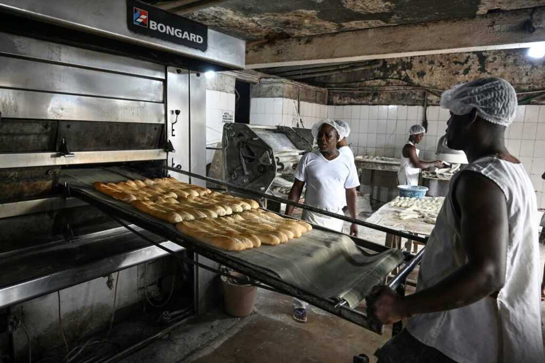 A bakery in Yopougon, a working class suburb of Abidjan, where the flour mix is used to make bread. Consumers may take time to adapt to the starchier taste, say bakers A bakery in Yopougon, a working class suburb of Abidjan, where the flour mix is used to make bread. Consumers may take time to adapt to the starchier taste, say bakers