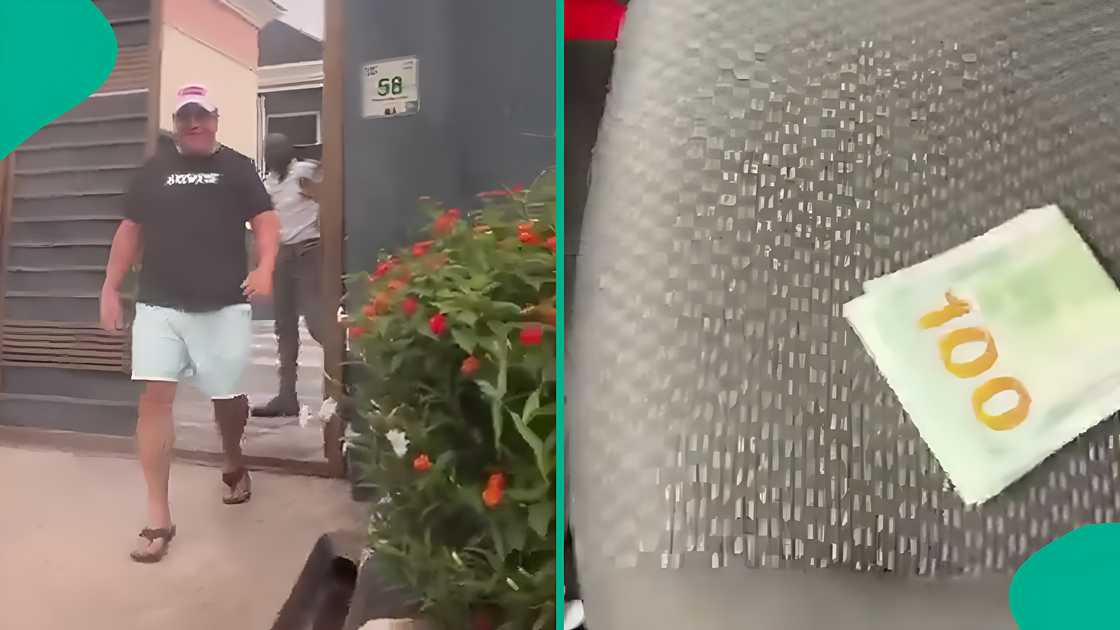 White man rewards driver who returned his missing wallet. White man rewards driver who returned his missing wallet.