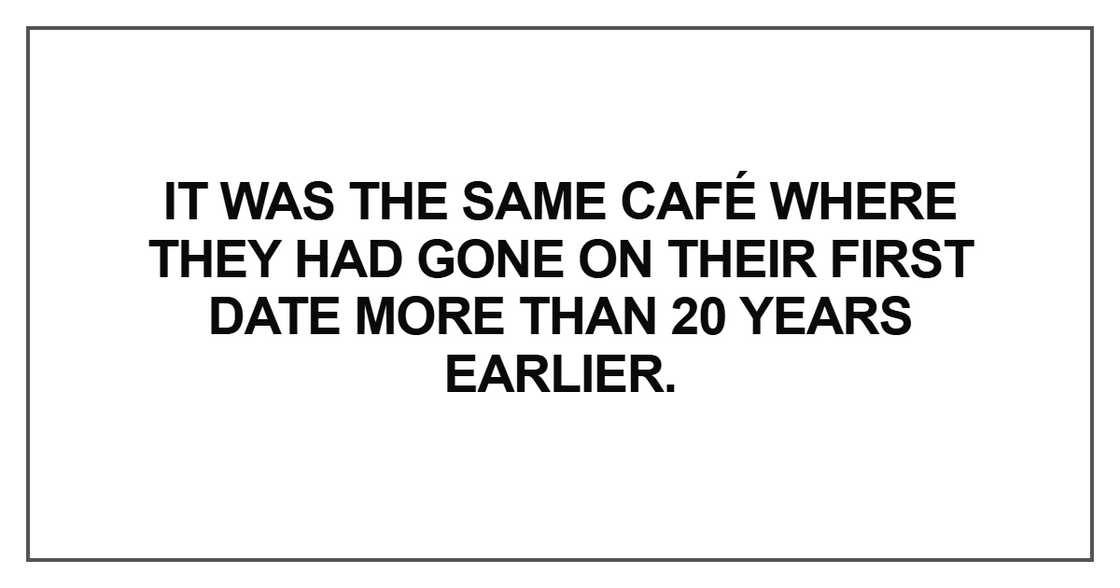 It was the same café where they had gone
