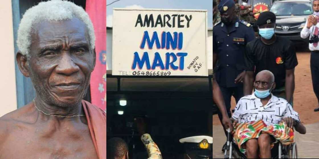 Prince Amartey: GFA builds provision shop for disabled Olympic medalist, photos emerge Prince Amartey: GFA builds provision shop for disabled Olympic medalist, photos emerge