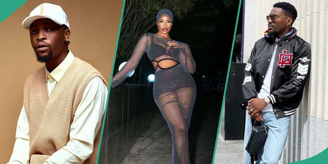 Photos of Laycon, Tacha and Tobi Bakre Photos of Laycon, Tacha and Tobi Bakre