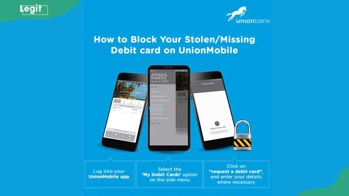 Lock account using mobile app