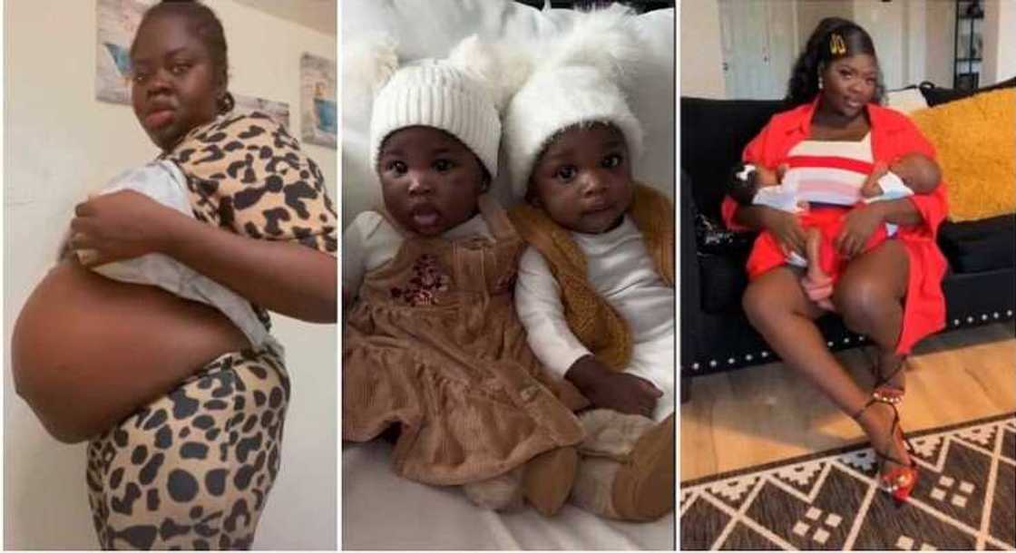 Photos of a pregnant mum and her babies. Photos of a pregnant mum and her babies.