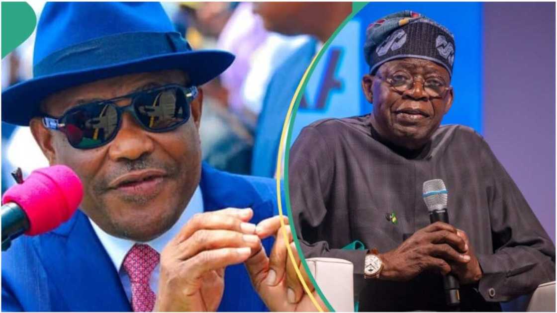 President Bola Tinubu has met with the FCT minister Nyesom Wike behind closed door at the presidential villa in Abuja on the day one of the hunger protest.