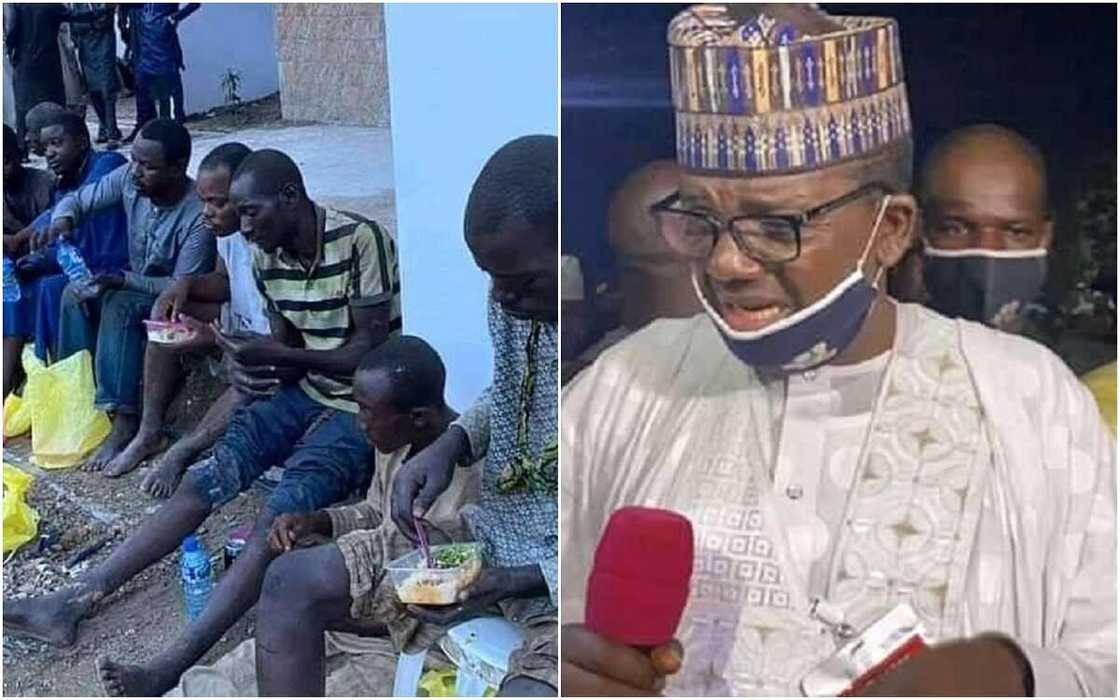 Hounan mutum 11 da Matawalle ya ceto daga hannun 'yan bindiga Hounan mutum 11 da Matawalle ya ceto daga hannun 'yan bindiga