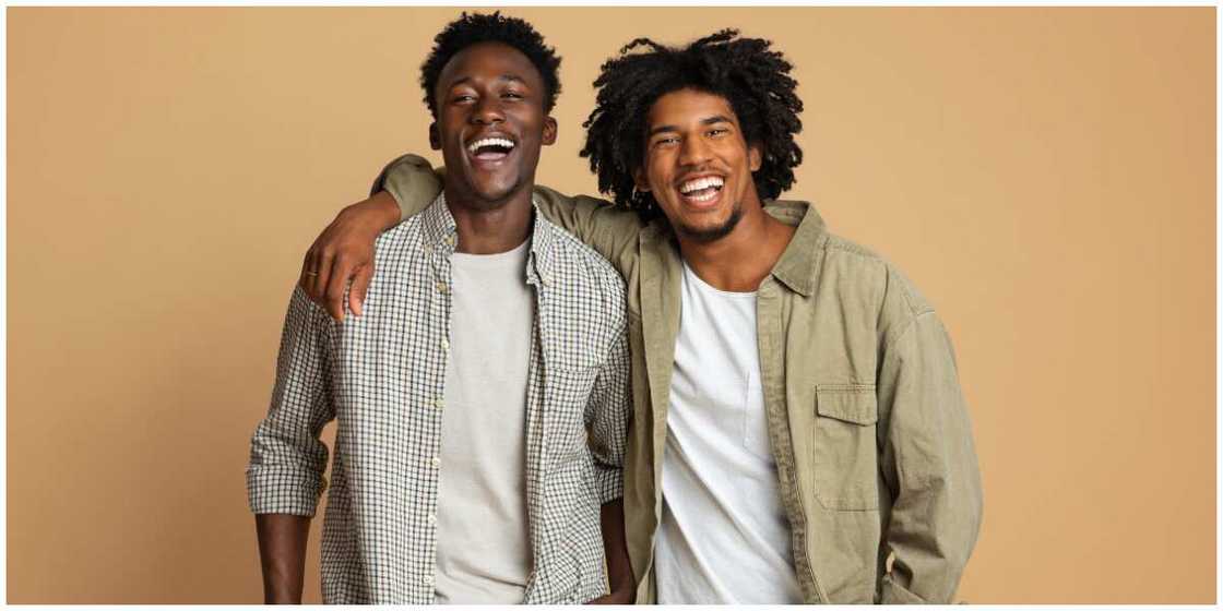 Photos of two guys. Photos of two guys.