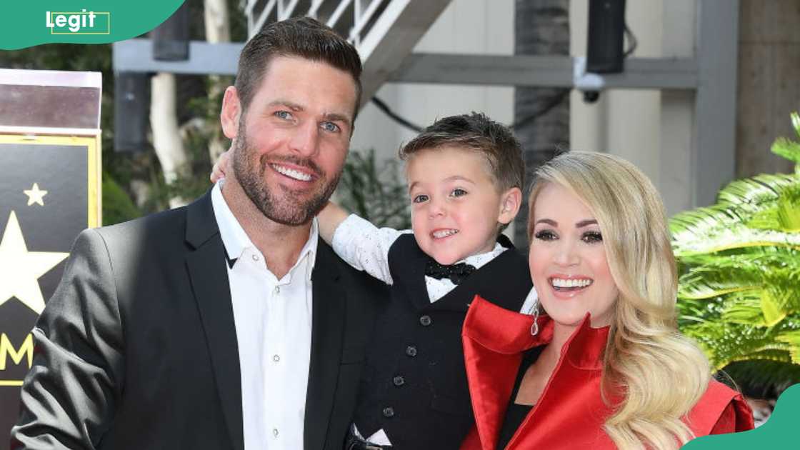 Mike Fisher and Isaiah Michael Fisher attend as Carrie at the Hollywood Walk of Fame event Mike Fisher and Isaiah Michael Fisher attend as Carrie at the Hollywood Walk of Fame event