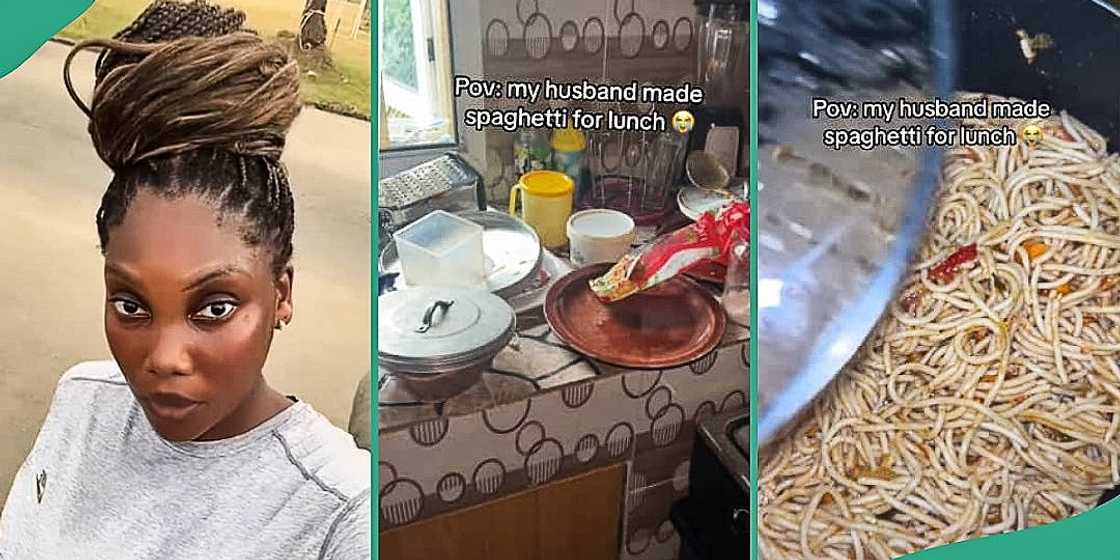 Nigerian woman shares messy state of kitchen Nigerian woman shares messy state of kitchen