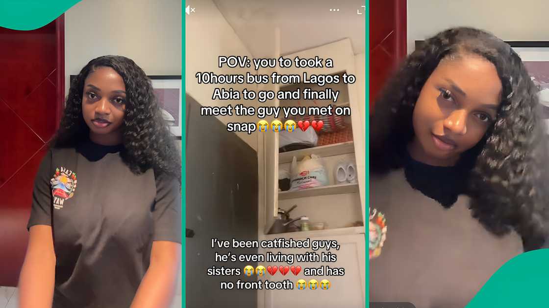 Lady cries out after visiting her online partner in Abia.