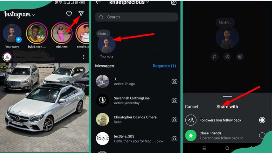 Steps on how to get notes on Instagram. Steps on how to get notes on Instagram.