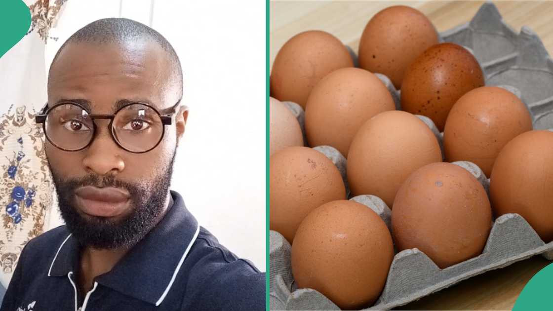 Man spends money on household items. Man spends money on household items.