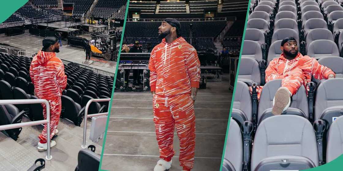 Davido visit the State Farm Arena Davido visit the State Farm Arena